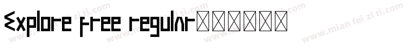 Explore free regular字体转换